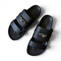 hermes sandal black leather