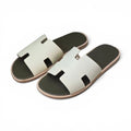 hermes sandal green leather