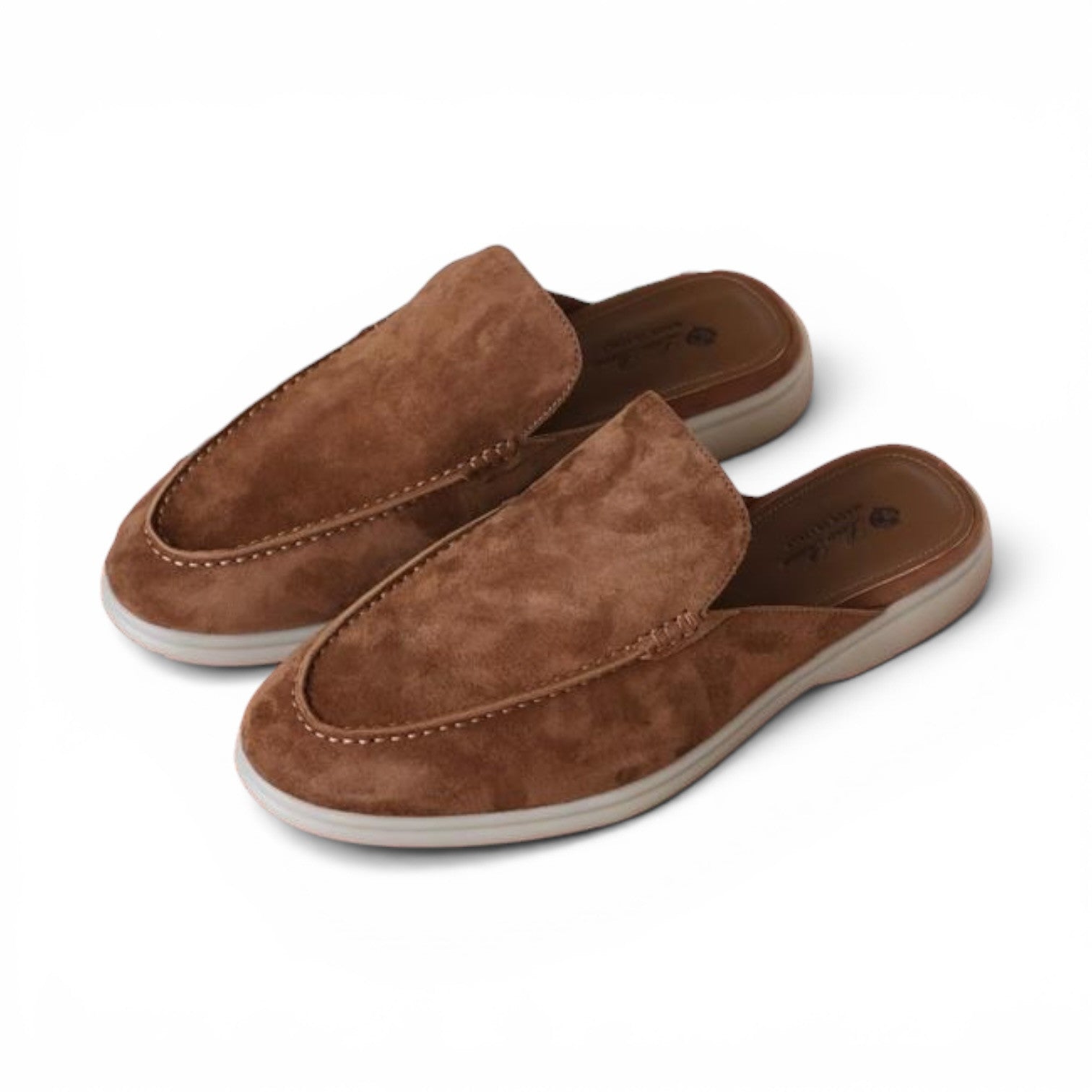 loro piana babouche walk brown suede
